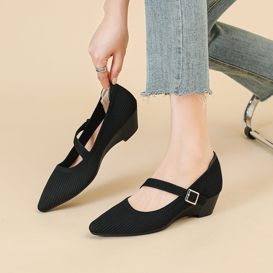 Dolly Mary Jane Heels – 4cm Comfortable Block Heel