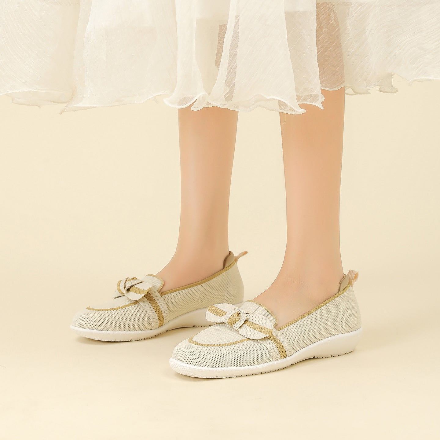 Elodie Knit Loafers – Lightweight Stretch Comfort Flats