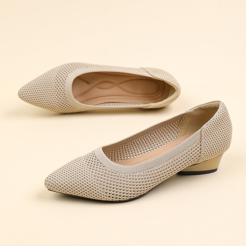 Mira Knit Pumps – 3cm Elegant Teardrop Heel