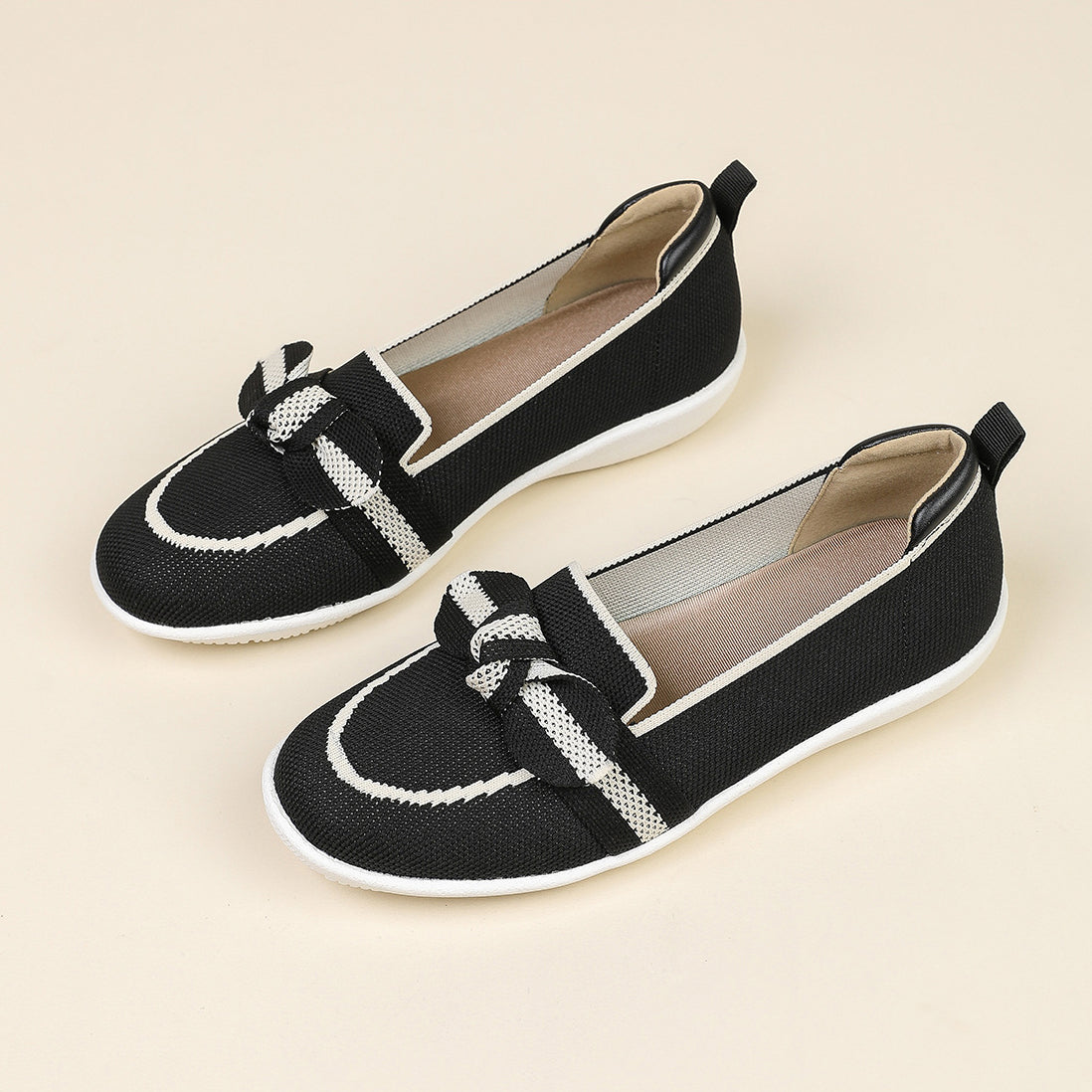 Elodie Knit Loafers – Lightweight Stretch Comfort Flats