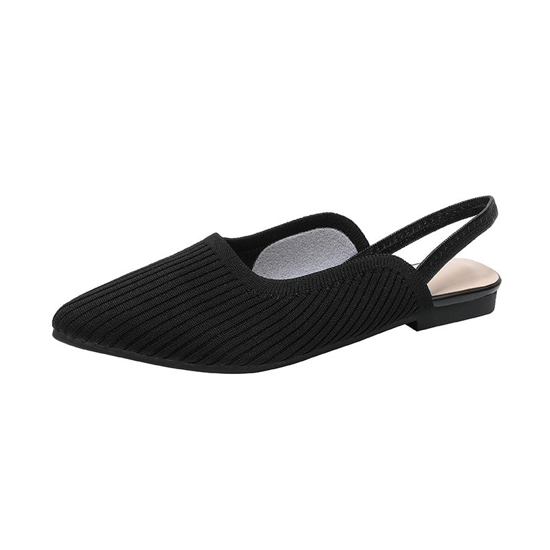 Knit Slingback Flats – Lightweight Elegant Comfort