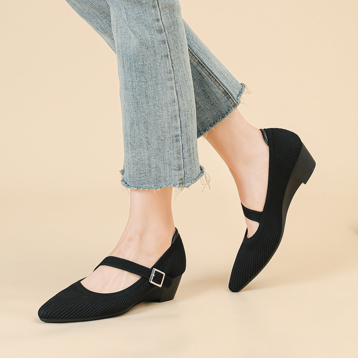 Dolly Mary Jane Heels – 4cm Comfortable Block Heel