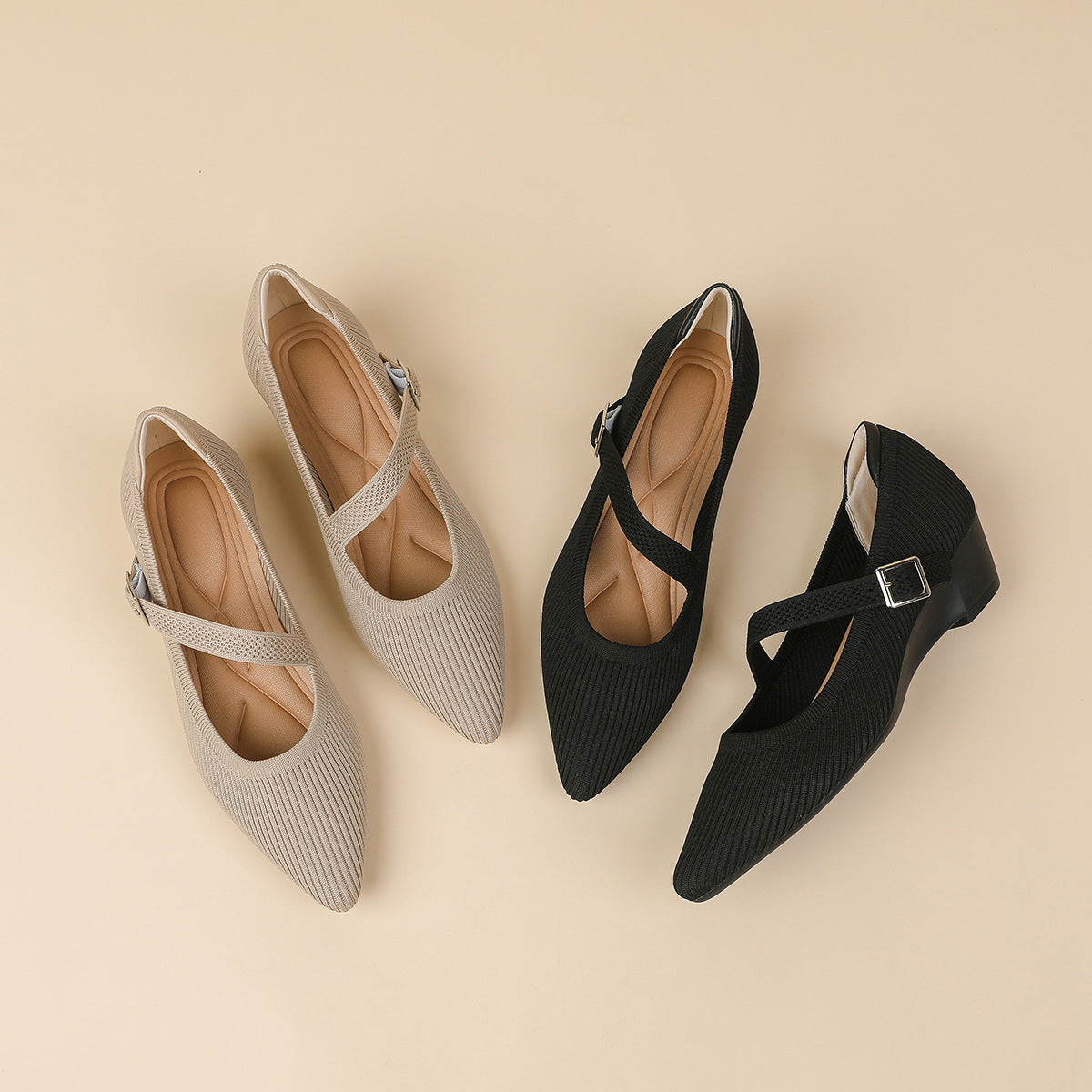 Dolly Mary Jane Heels – 4cm Comfortable Block Heel