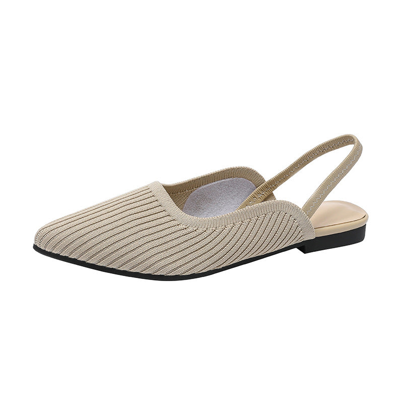 Knit Slingback Flats – Lightweight Elegant Comfort