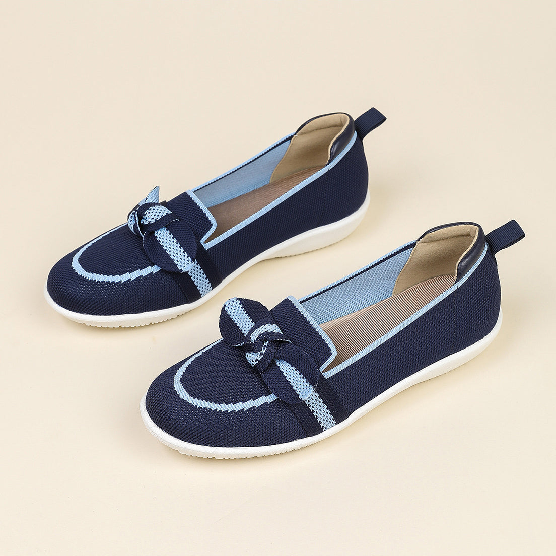 Elodie Knit Loafers – Lightweight Stretch Comfort Flats