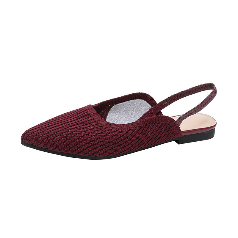 Knit Slingback Flats – Lightweight Elegant Comfort