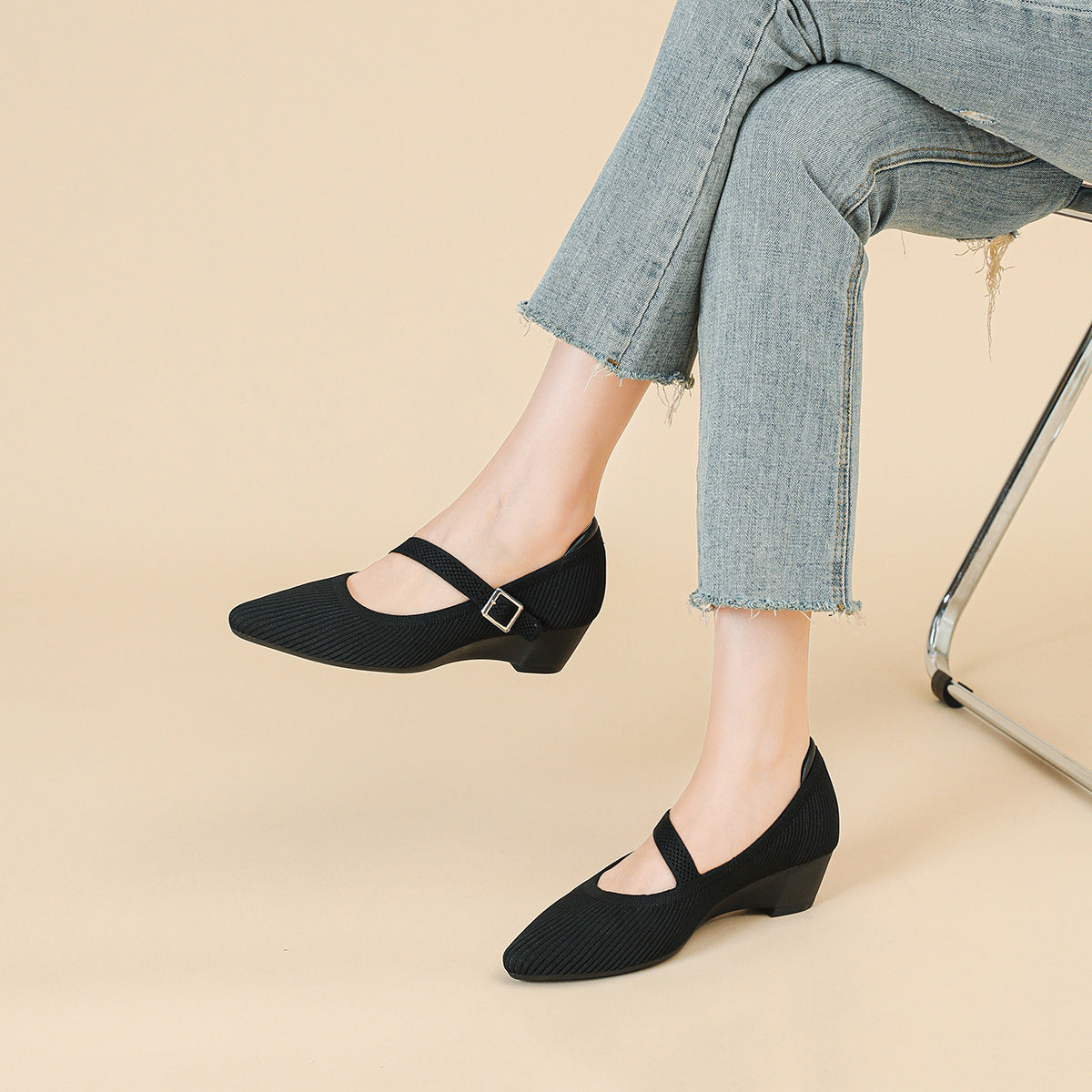 Dolly Mary Jane Heels – 4cm Comfortable Block Heel