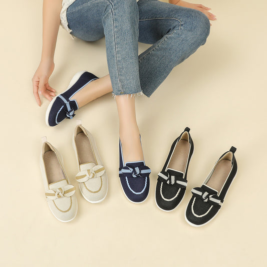 Elodie Knit Loafers – Lightweight Stretch Comfort Flats