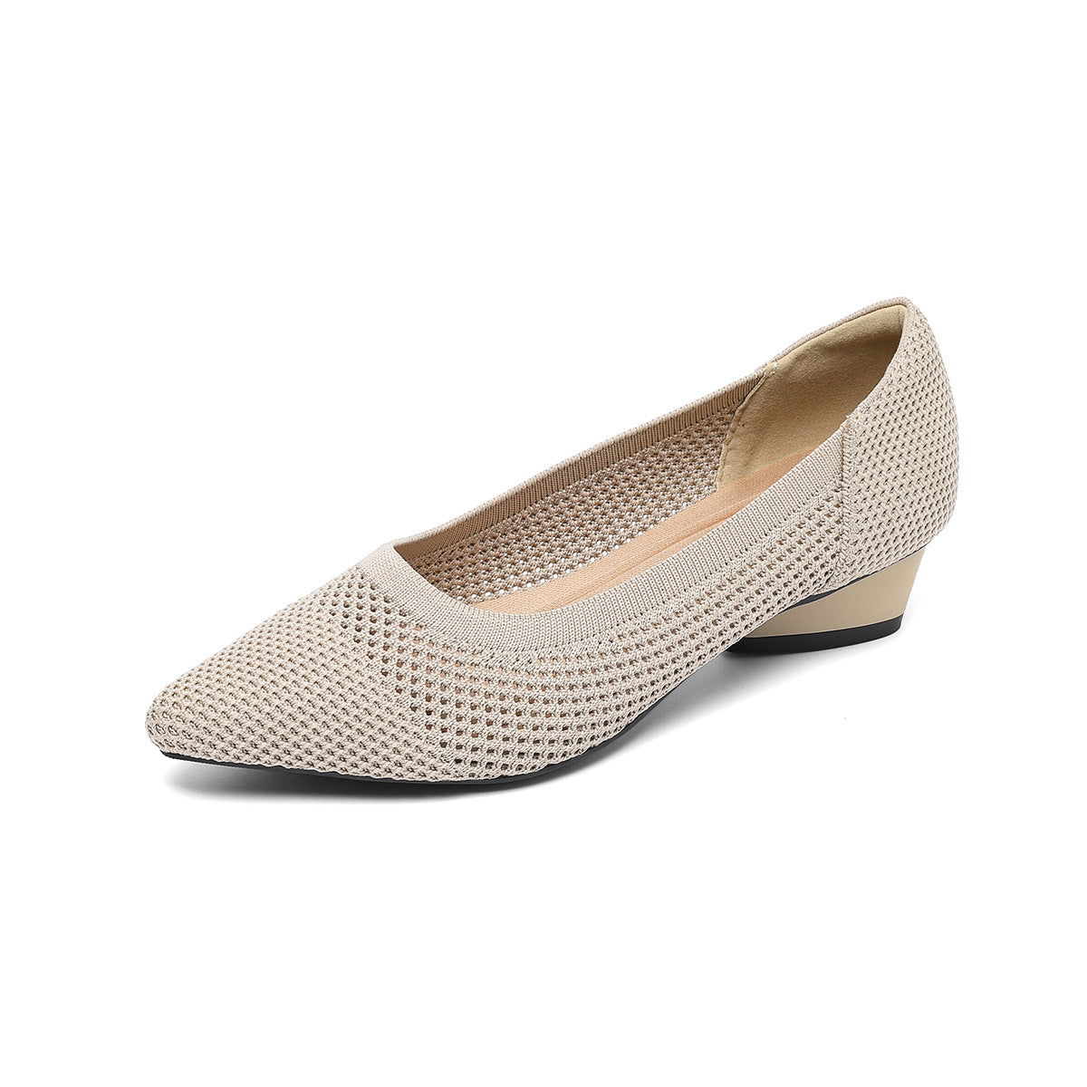 Mira Knit Pumps – 3cm Elegant Teardrop Heel