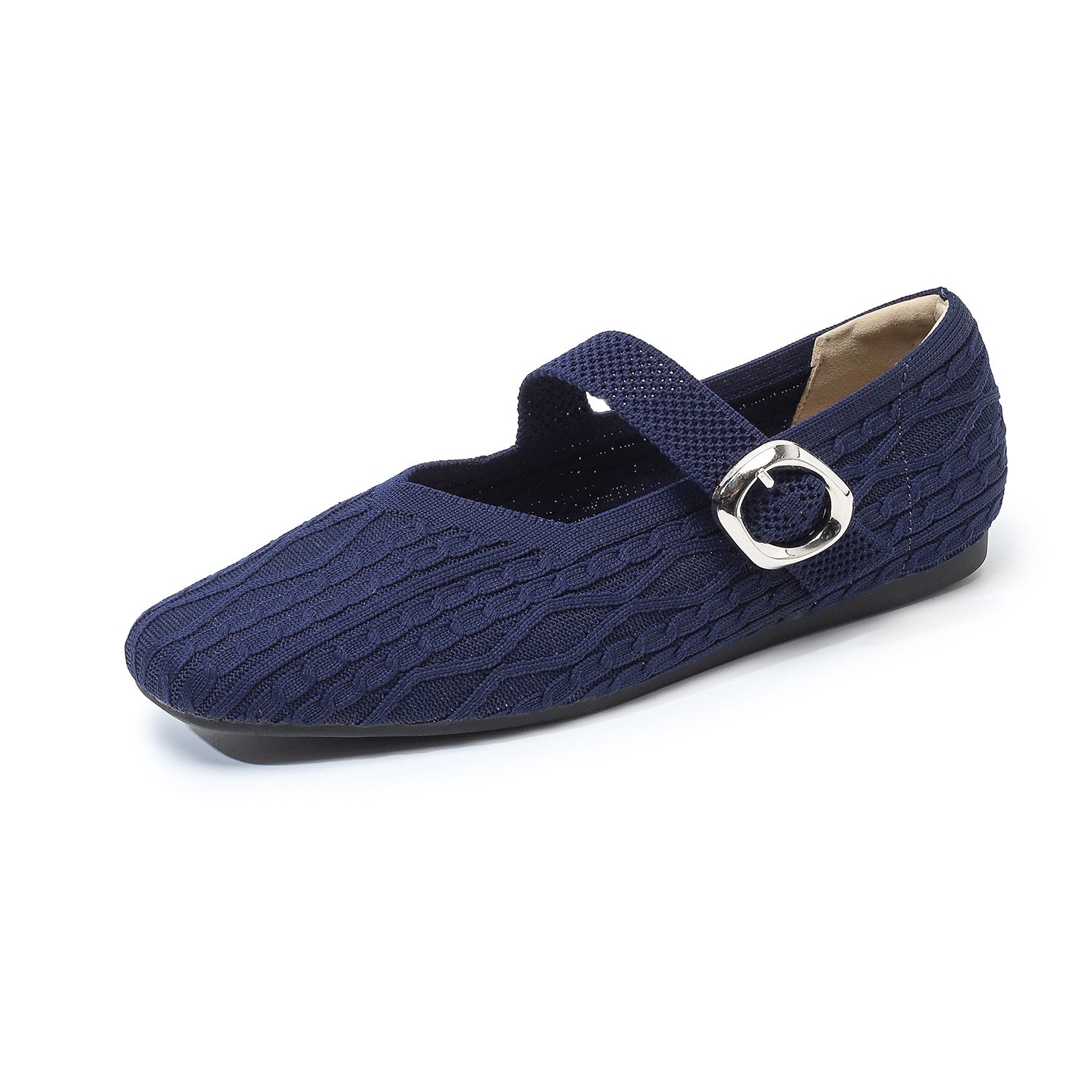 Clair Mary Jane Knit Flats – Lightweight Everyday Comfort