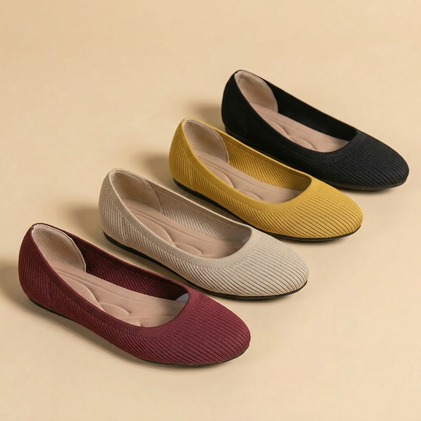 Classic Knit Flats – Lightweight Everyday Comfort